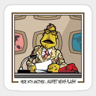 Muppet News Flash Sticker